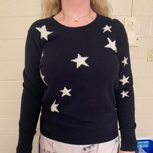 Navy Blue Star Sweater